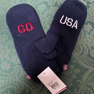 Men’s team USA navy knit official Olympic Mittens